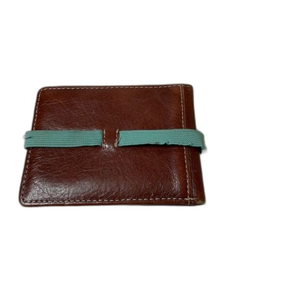 Fossil Small ID Wallet with Teal Cord (stretched) - Picture 2 of 16